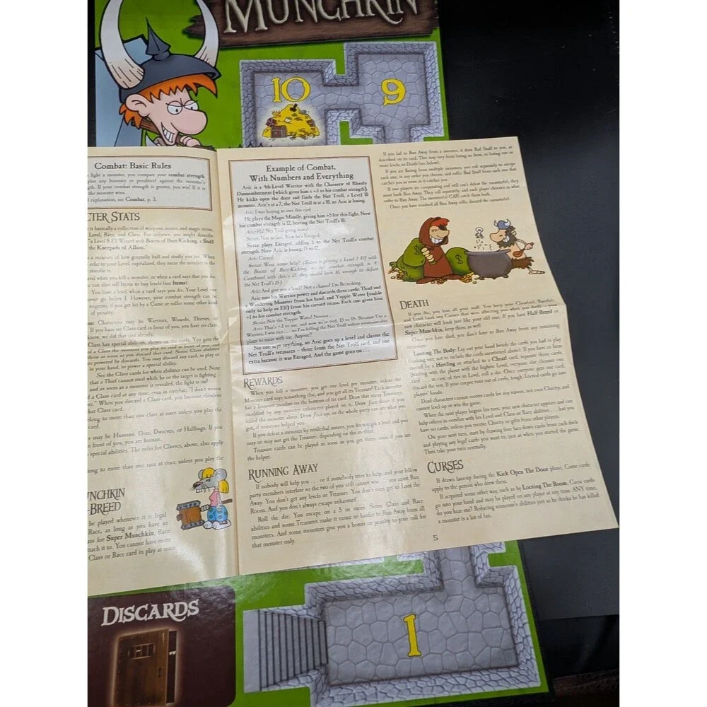 Munchkin Deluxe Board Game Steve Jackson Games Complete Used